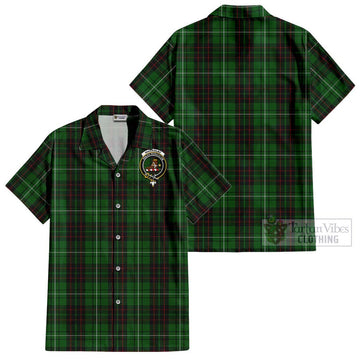 MacAulay of Lewis Tartan Cotton Hawaiian Shirt with Family Crest