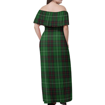 MacAulay of Lewis Tartan Off Shoulder Long Dress