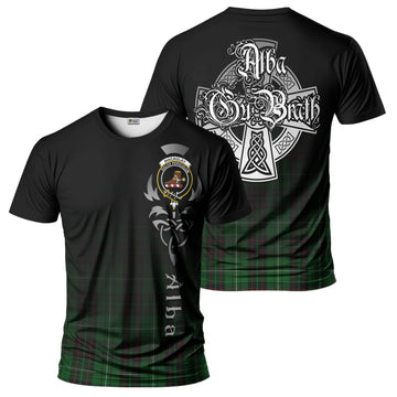 MacAulay of Lewis Tartan T-Shirt Featuring Alba Gu Brath Family Crest Celtic Inspired