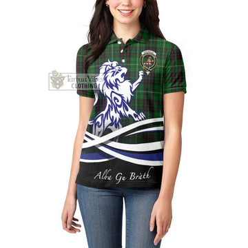 MacAulay of Lewis Tartan Women's Polo Shirt with Alba Gu Brath Regal Lion Emblem