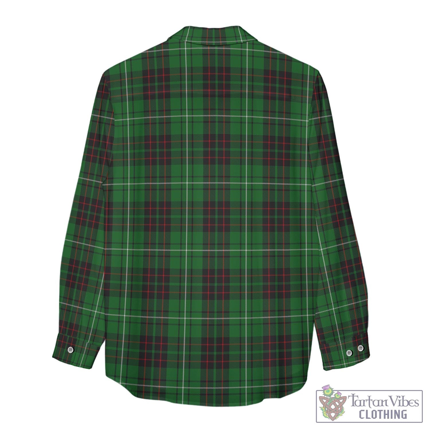 Tartan Vibes Clothing MacAulay of Lewis Tartan Womens Casual Shirt with Family Crest