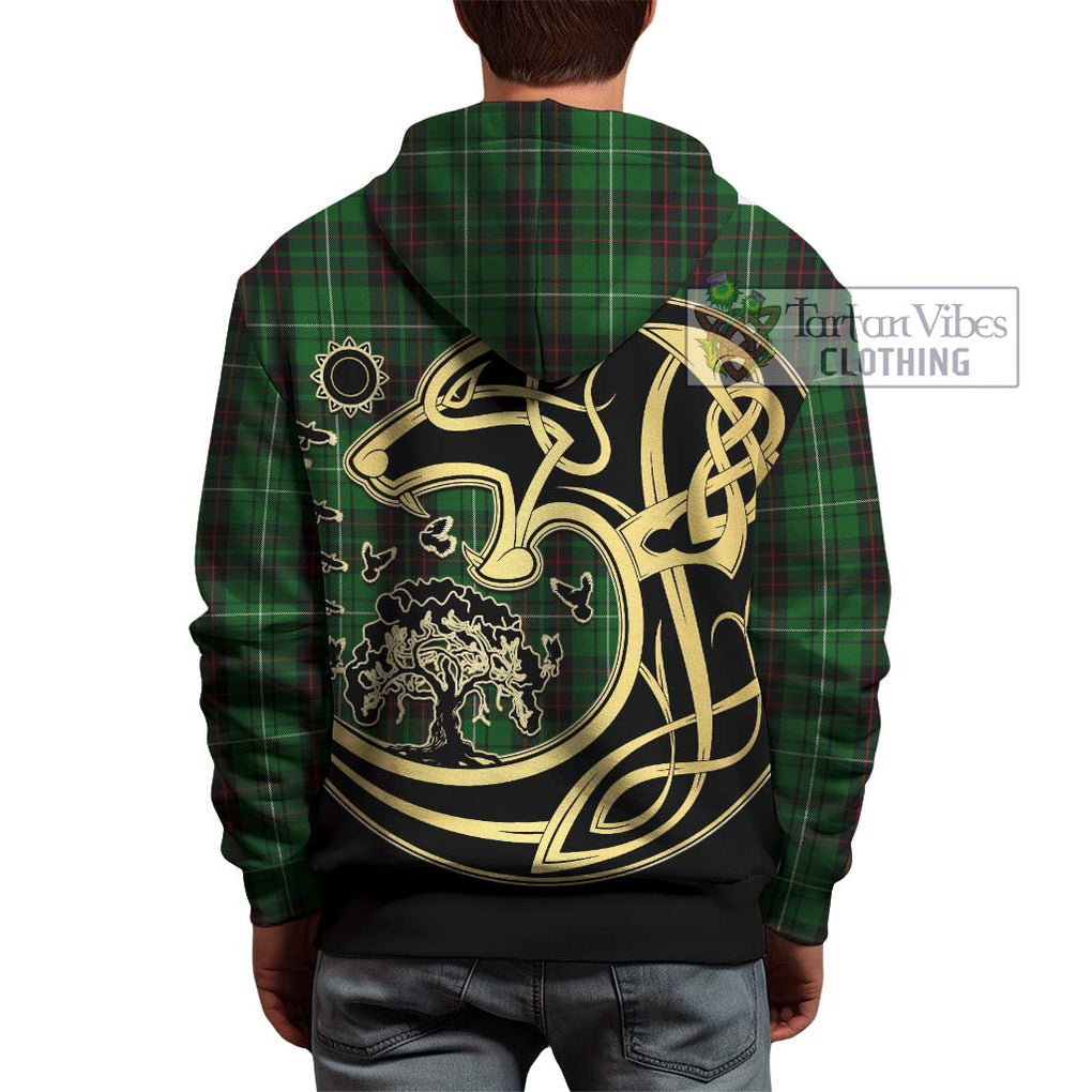 MacAulay of Lewis Tartan Hoodie with Family Crest Celtic Wolf Style - Tartan Vibes Clothing