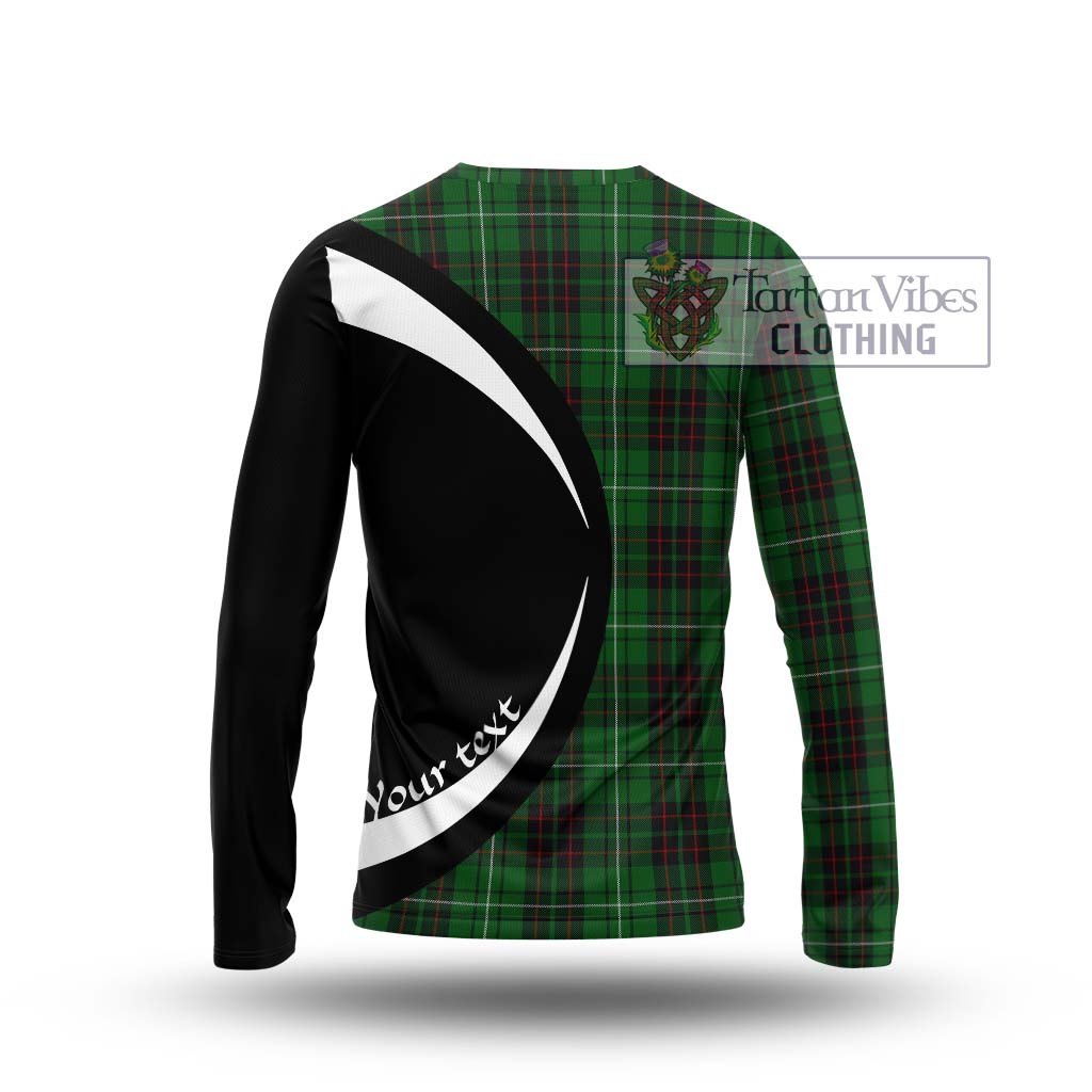 MacAulay of Lewis Tartan Long Sleeve T-Shirt with Family Crest Circle Style - Tartan Vibes Clothing