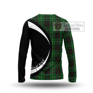 MacAulay of Lewis Tartan Long Sleeve T-Shirt with Family Crest Circle Style