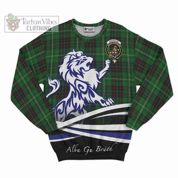 MacAulay of Lewis Tartan Sweatshirt with Alba Gu Brath Regal Lion Emblem