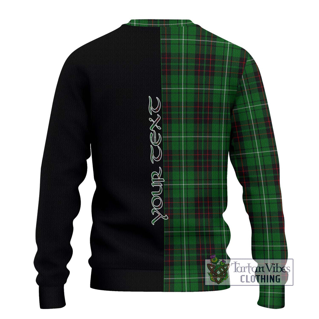 MacAulay of Lewis Tartan Knitted Sweater with Family Crest and Half Of Me Style - Tartanvibesclothing Shop