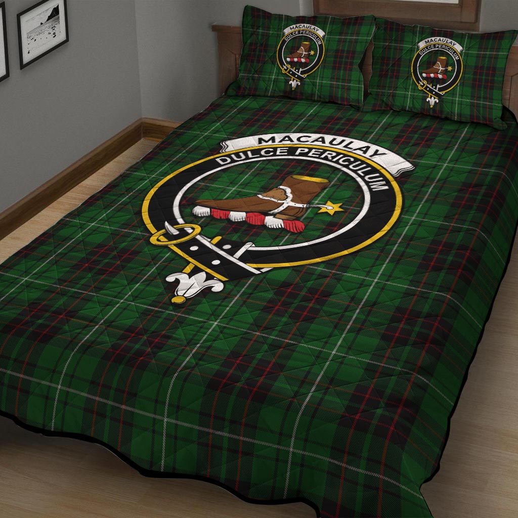 MacAulay of Lewis Tartan Quilt Bed Set with Family Crest - Tartan Vibes Clothing