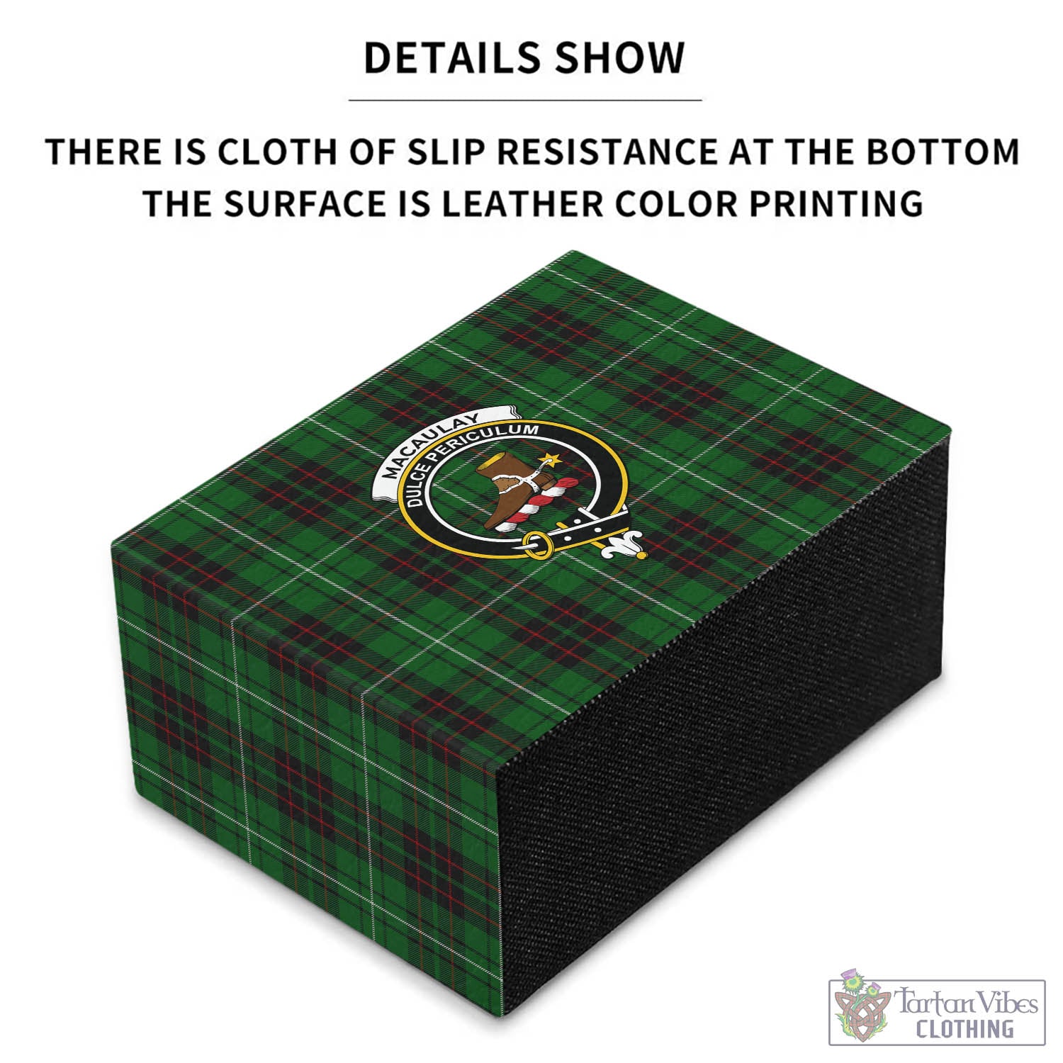 Tartan Vibes Clothing MacAulay of Lewis Tartan Pen Holder with Family Crest