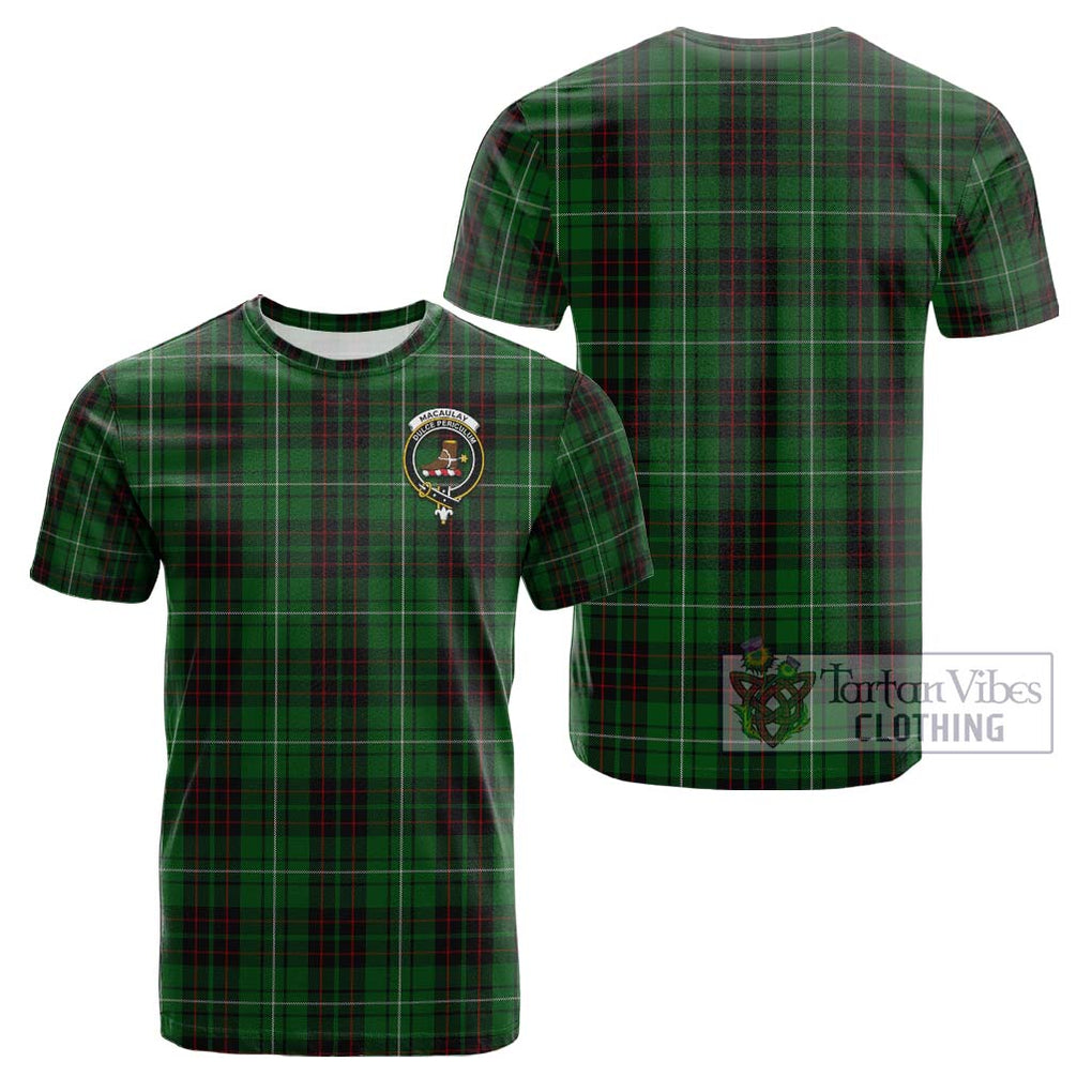 MacAulay of Lewis Tartan Cotton T-Shirt with Family Crest Kid's Shirt - Tartanvibesclothing Shop