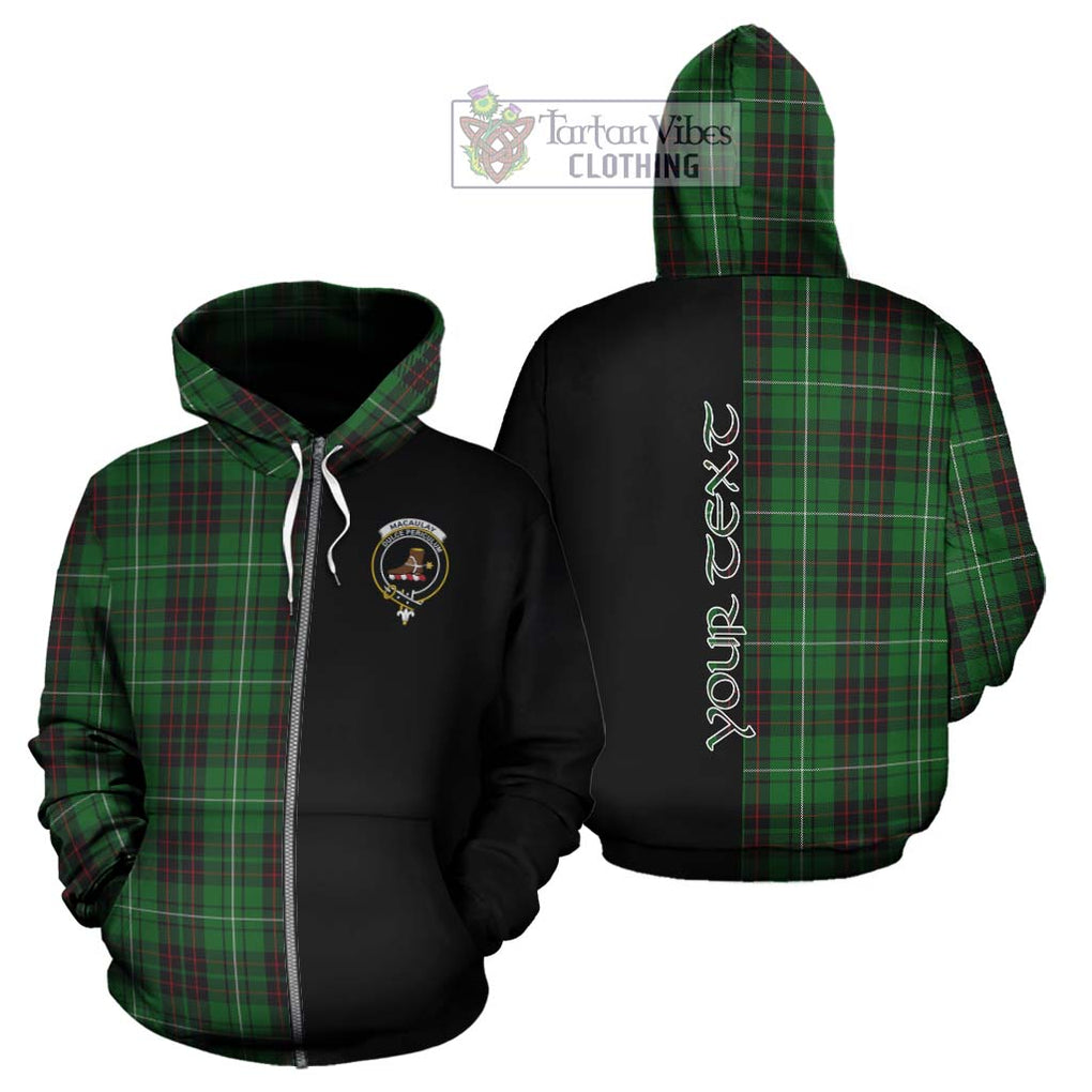 MacAulay of Lewis Tartan Hoodie with Family Crest and Half Of Me Style - Tartanvibesclothing Shop