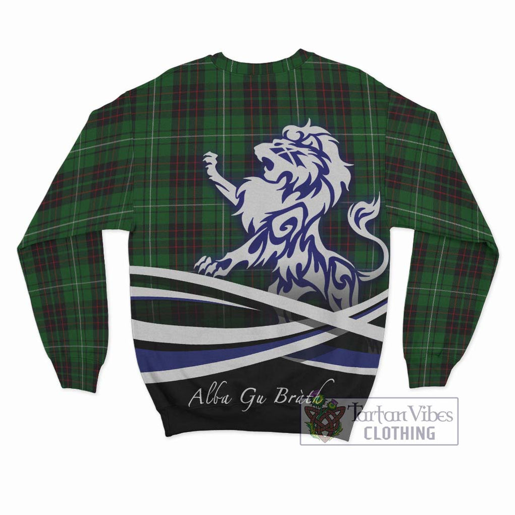 MacAulay of Lewis Tartan Sweatshirt with Alba Gu Brath Regal Lion Emblem - Tartanvibesclothing Shop