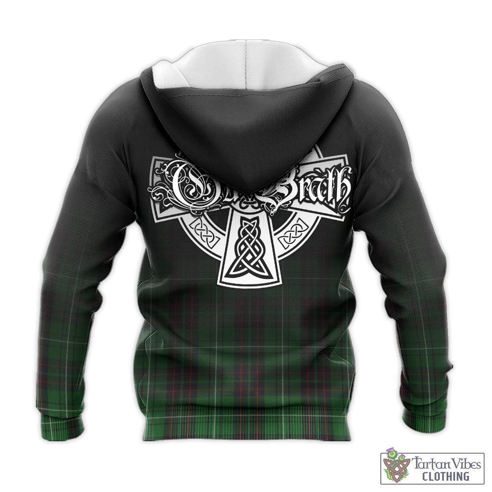 Tartan Vibes Clothing MacAulay of Lewis Tartan Knitted Hoodie Featuring Alba Gu Brath Family Crest Celtic Inspired