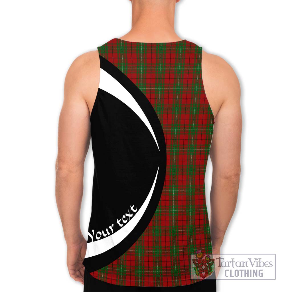 MacAuley Tartan Men's Tank Top with Family Crest Circle Style - Tartan Vibes Clothing