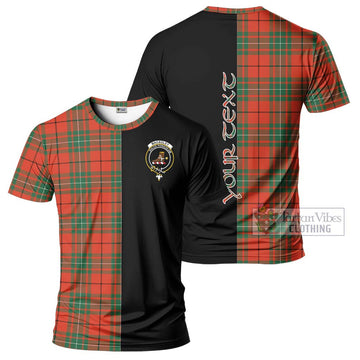 MacAuley Ancient Tartan T-Shirt with Family Crest and Half Of Me Style Kid's Shirt - Tartan Vibes Clothing