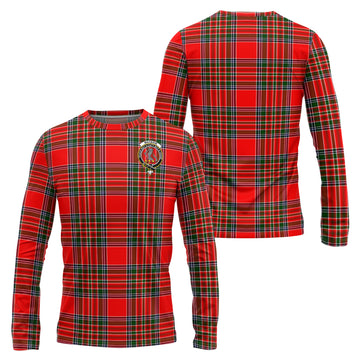 MacBain Tartan Long Sleeve T-Shirt with Family Crest