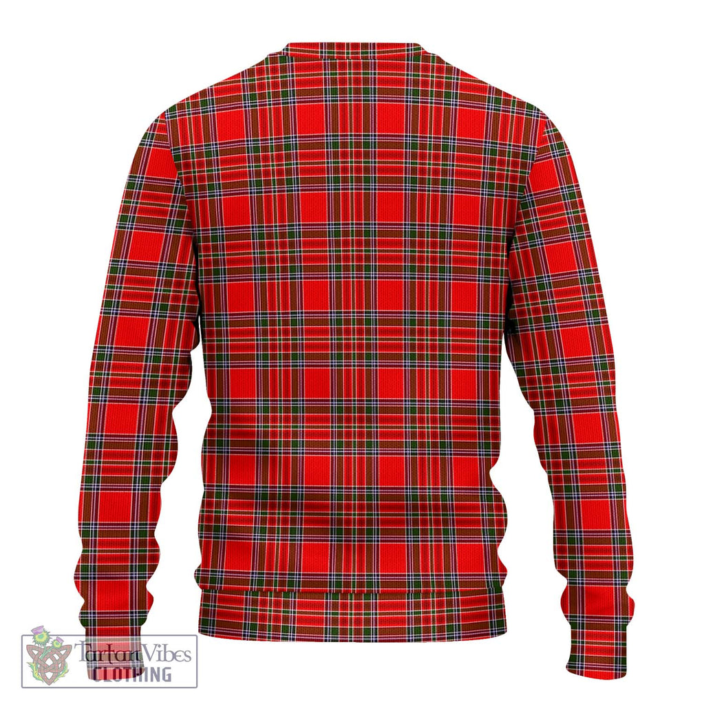 MacBain Tartan Knitted Sweater with Family Crest DNA In Me Style - Tartanvibesclothing Shop