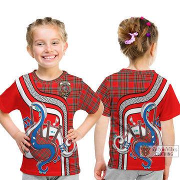 MacBain Tartan Kid T-Shirt with Epic Bagpipe Style