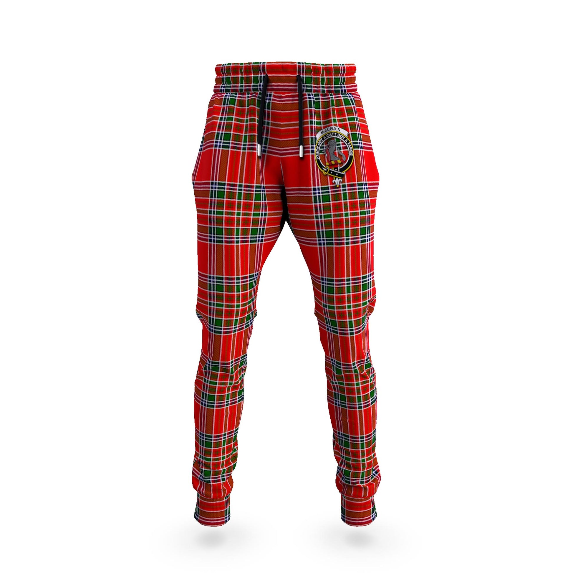 MacBain Tartan Joggers Pants with Family Crest 5XL - Tartan Vibes Clothing