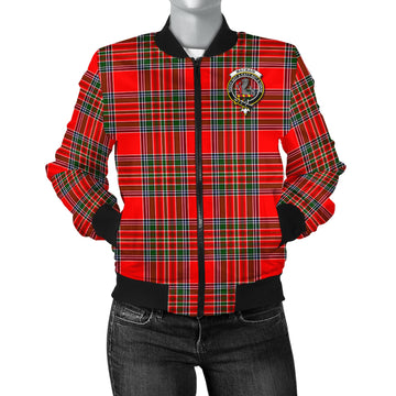 MacBain Tartan Bomber Jacket with Family Crest