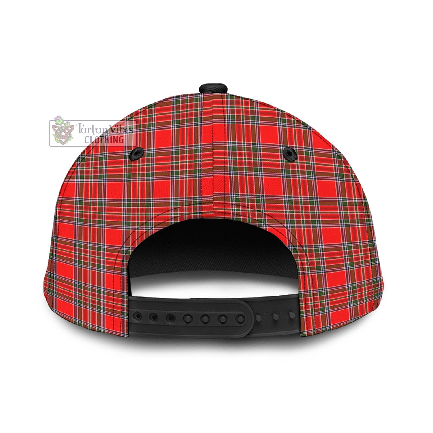 Tartan Vibes Clothing MacBain Tartan Classic Cap with Family Crest In Me Style