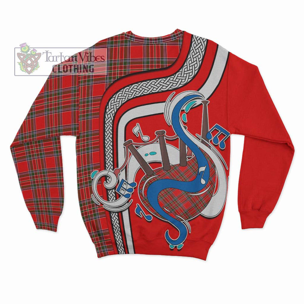 Tartan Vibes Clothing MacBain Tartan Sweatshirt with Epic Bagpipe Style