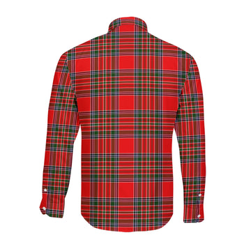 MacBain Tartan Long Sleeve Button Up Shirt with Family Crest