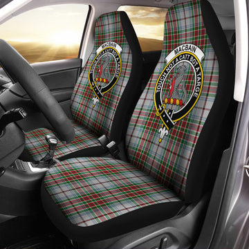 MacBain Dress Tartan Car Seat Cover with Family Crest