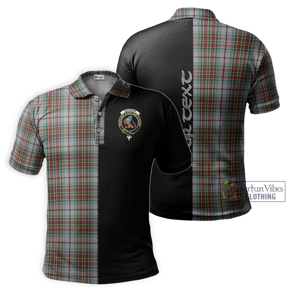 MacBain Dress Tartan Polo Shirt with Family Crest and Half Of Me Style Kid - Tartanvibesclothing Shop