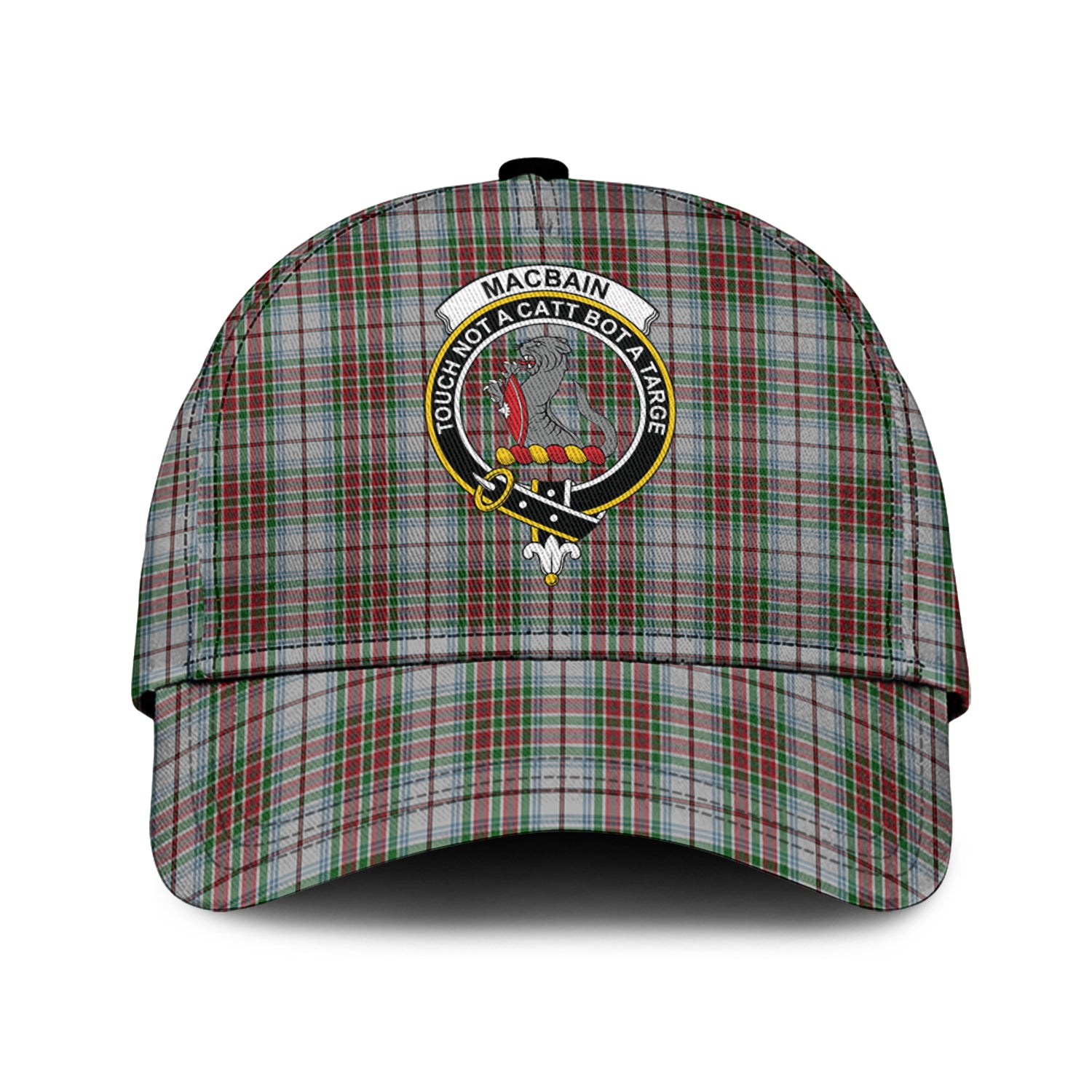 MacBain Dress Tartan Classic Cap with Family Crest Classic Cap Universal Fit - Tartan Vibes Clothing