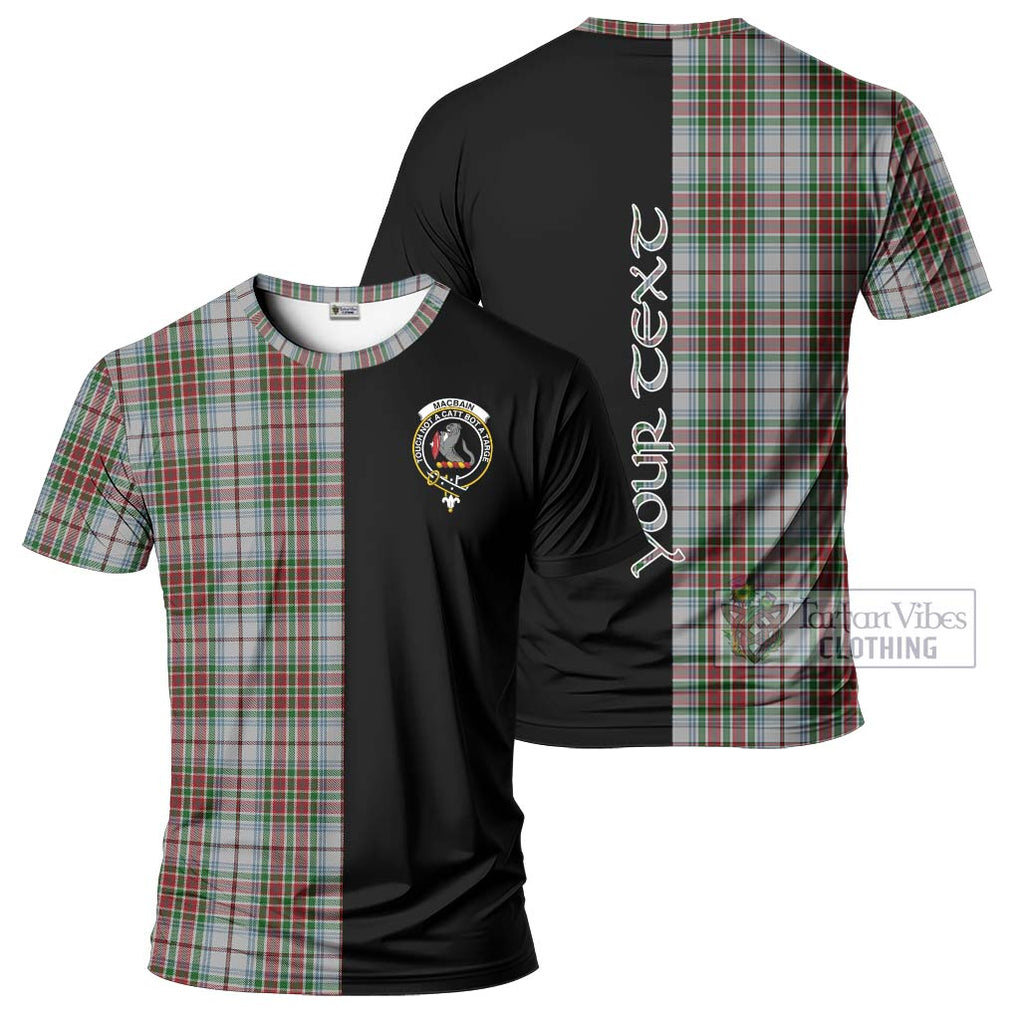 MacBain Dress Tartan T-Shirt with Family Crest and Half Of Me Style Kid's Shirt - Tartanvibesclothing Shop