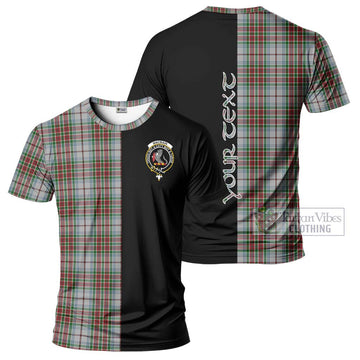 MacBain Dress Tartan T-Shirt with Family Crest and Half Of Me Style