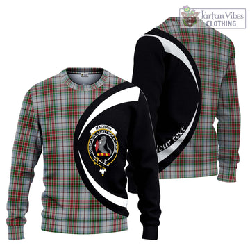 MacBain Dress Tartan Ugly Sweater with Family Crest Circle Style