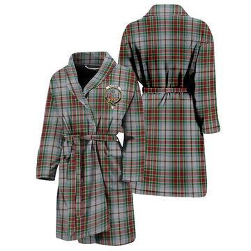 MacBain Dress Tartan Bathrobe with Family Crest