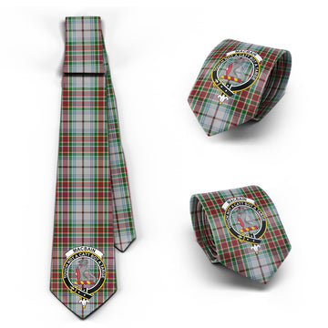 MacBain Dress Tartan Classic Necktie with Family Crest