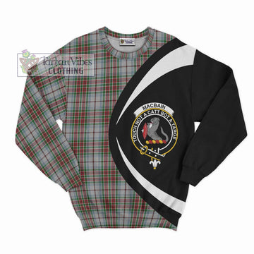 MacBain Dress Tartan Sweatshirt with Family Crest Circle Style