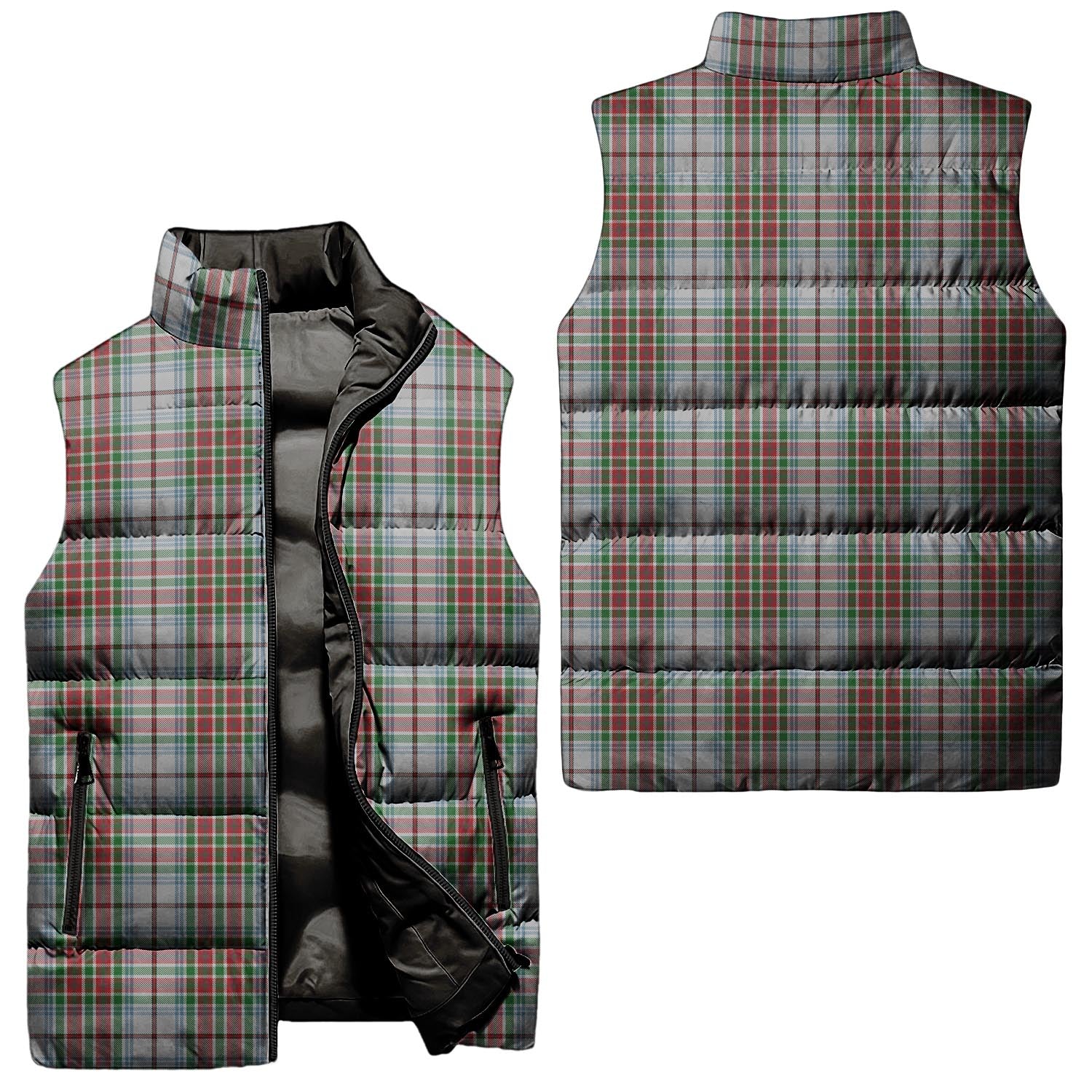 MacBain Dress Tartan Sleeveless Puffer Jacket Unisex - Tartanvibesclothing