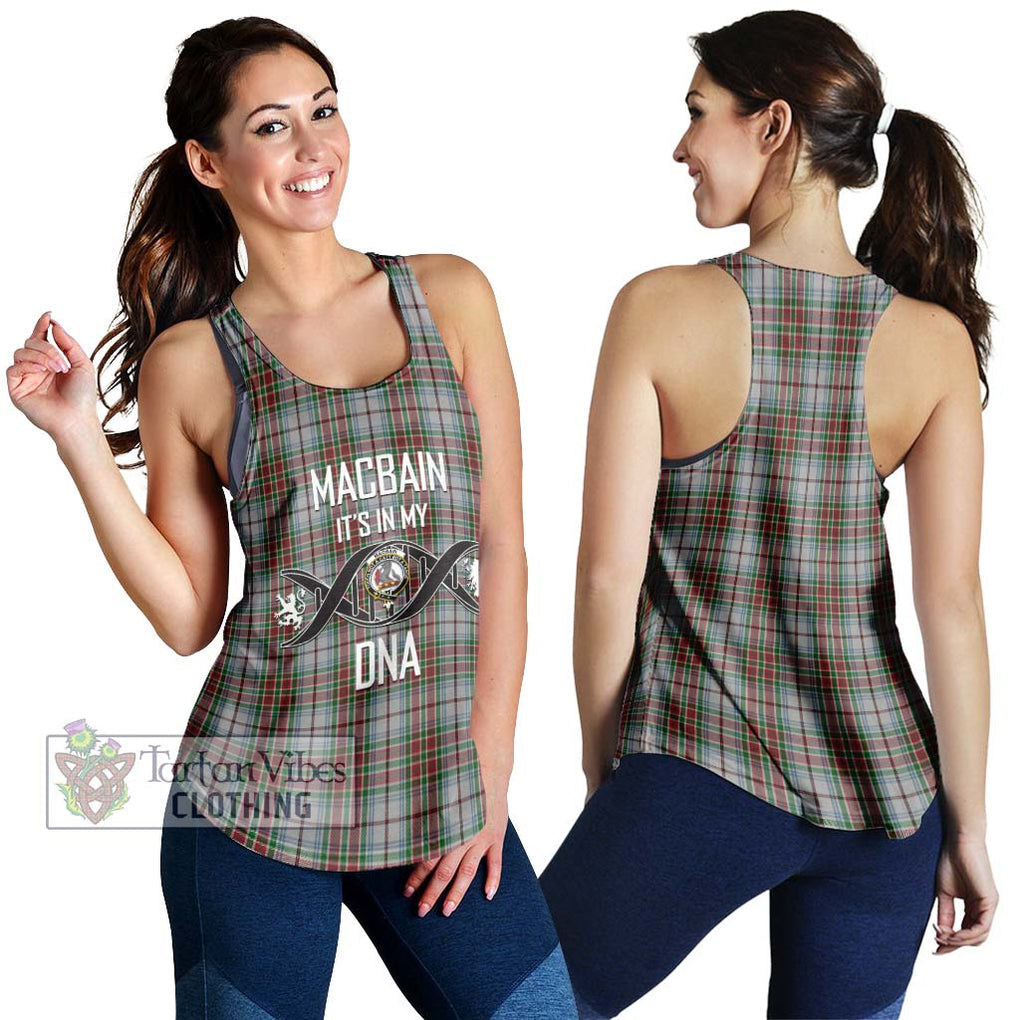 MacBain Dress Tartan Women's Racerback Tanks with Family Crest DNA In Me Style 4XL - Tartanvibesclothing Shop