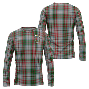 MacBain Dress Tartan Long Sleeve T-Shirt with Family Crest