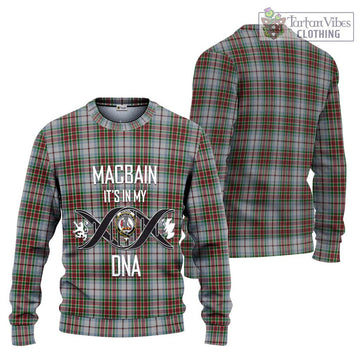 MacBain Dress Tartan Ugly Sweater with Family Crest DNA In Me Style