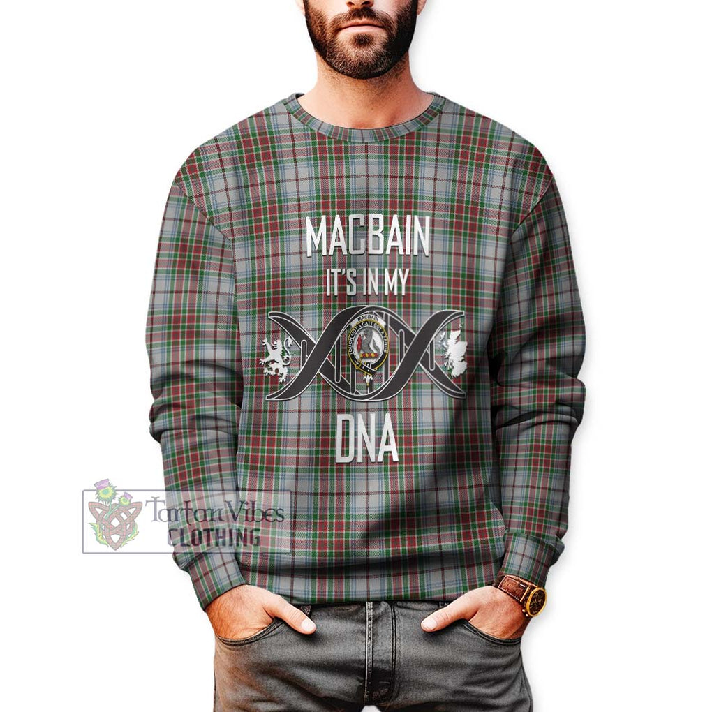 MacBain Dress Tartan Sweatshirt with Family Crest DNA In Me Style Unisex - Tartanvibesclothing Shop