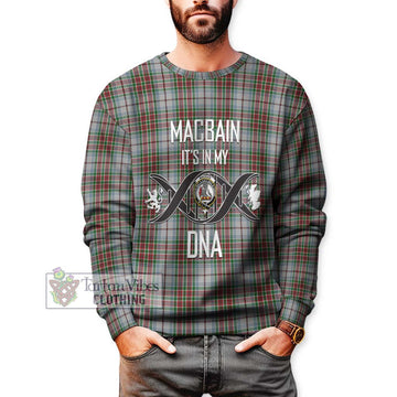 MacBain Dress Tartan Sweatshirt with Family Crest DNA In Me Style