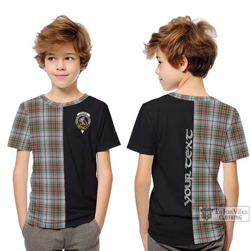 MacBain Dress Tartan Kid T-Shirt with Family Crest and Half Of Me Style