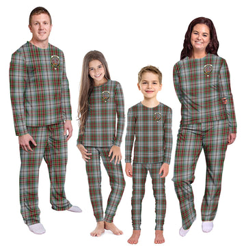 MacBain Dress Tartan Pajamas Family Set with Family Crest