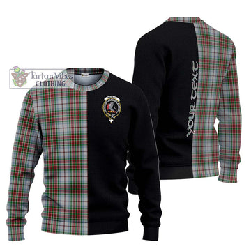 MacBain Dress Tartan Ugly Sweater with Family Crest and Half Of Me Style