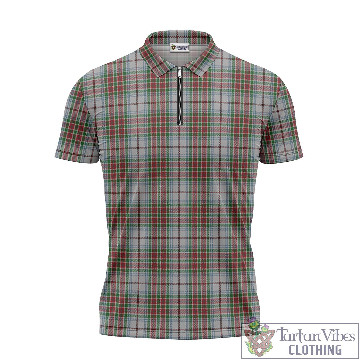 Tartan Vibes Clothing MacBain Dress Tartan Zipper Polo Shirt