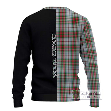 MacBain Dress Tartan Ugly Sweater with Family Crest and Half Of Me Style