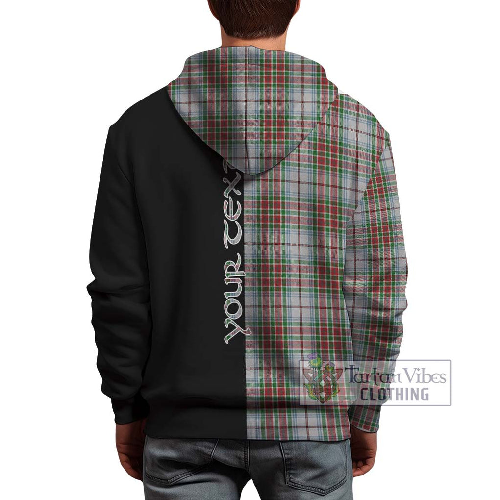 MacBain Dress Tartan Hoodie with Family Crest and Half Of Me Style - Tartanvibesclothing Shop