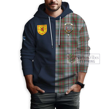 MacBain Dress Tartan Hoodie Alba with Scottish Lion Royal Arm Half Style