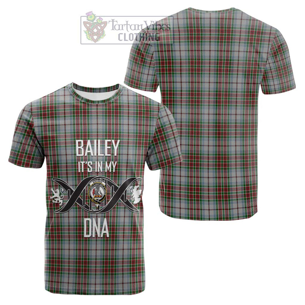 Tartan Vibes Clothing MacBain Dress Tartan Cotton T-shirt with Family Crest DNA In Me Style