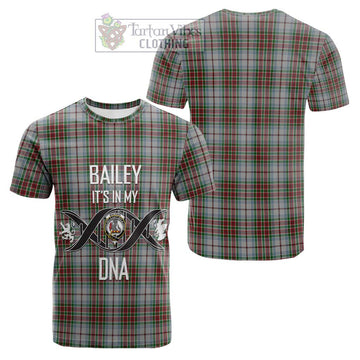 MacBain Dress Tartan Cotton T-shirt with Family Crest DNA In Me Style